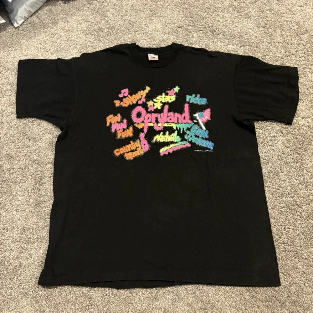 Vintage 1991 Opryland XL Fruit Of The Loom Single Stitch SHIRT NASHVILLE COUNTRY